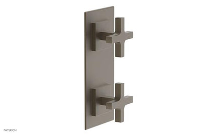 Phylrich - Croi Thermostatic Valve with Volume Control or Diverter - Cross Handles
