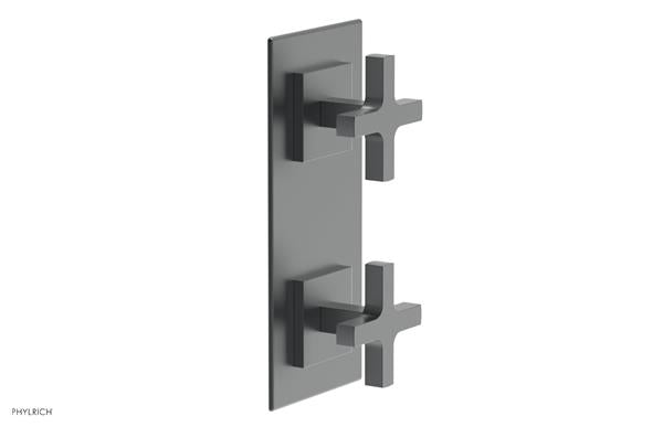 Phylrich - Croi Thermostatic Valve with Volume Control or Diverter - Cross Handles