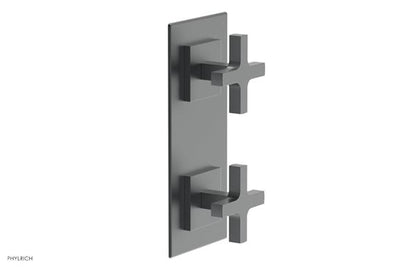 Phylrich - Croi Thermostatic Valve with Volume Control or Diverter - Cross Handles