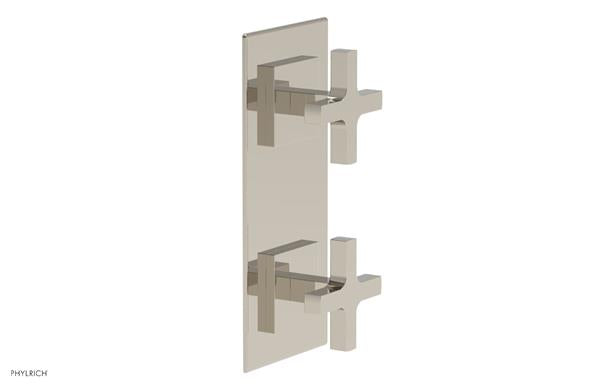 Phylrich - Croi Thermostatic Valve with Volume Control or Diverter - Cross Handles