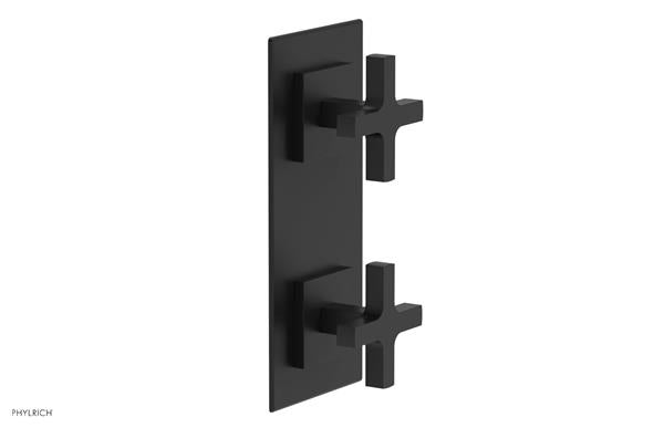 Phylrich - Croi Thermostatic Valve with Volume Control or Diverter - Cross Handles