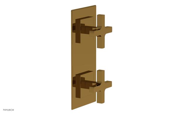 Phylrich - Croi Thermostatic Valve with Volume Control or Diverter - Cross Handles
