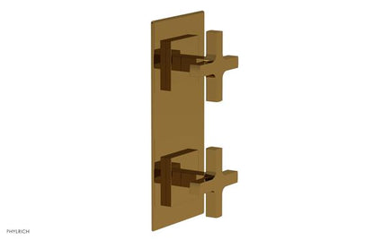 Phylrich - Croi Thermostatic Valve with Volume Control or Diverter - Cross Handles