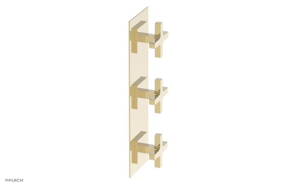 Phylrich - Croi Thermostatic Valve with Two Volume Control - Cross Handles