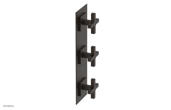 Phylrich - Croi Thermostatic Valve with Two Volume Control - Cross Handles