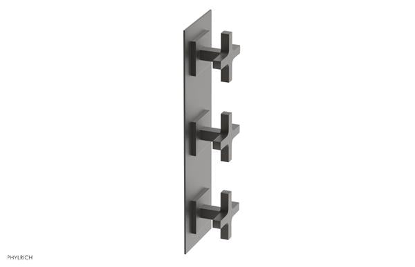 Phylrich - Croi Thermostatic Valve with Two Volume Control - Cross Handles