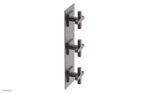 Phylrich - Croi Thermostatic Valve with Two Volume Control - Cross Handles