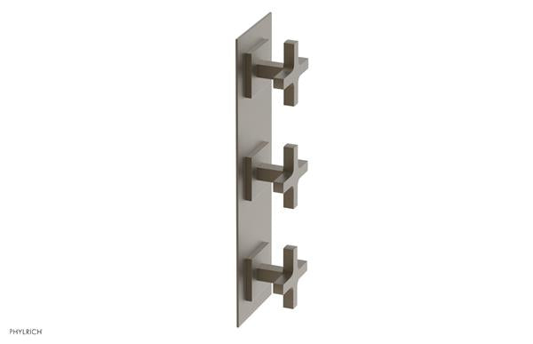 Phylrich - Croi Thermostatic Valve with Two Volume Control - Cross Handles