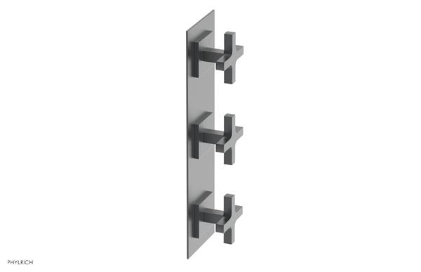 Phylrich - Croi Thermostatic Valve with Two Volume Control - Cross Handles