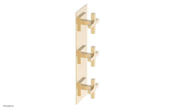 Phylrich - Croi Thermostatic Valve with Two Volume Control - Cross Handles