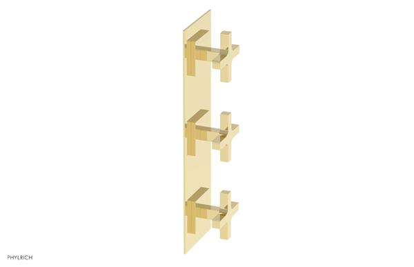 Phylrich - Croi Thermostatic Valve with Two Volume Control - Cross Handles