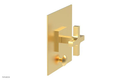 Phylrich - Croi Pressure Balance Shower Plate with Diverter and Cross Handle Trim Set