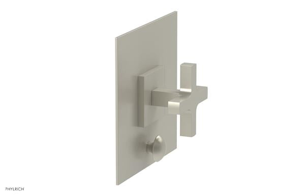 Phylrich - Croi Pressure Balance Shower Plate with Diverter and Cross Handle Trim Set