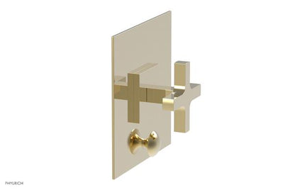 Phylrich - Croi Pressure Balance Shower Plate with Diverter and Cross Handle Trim Set