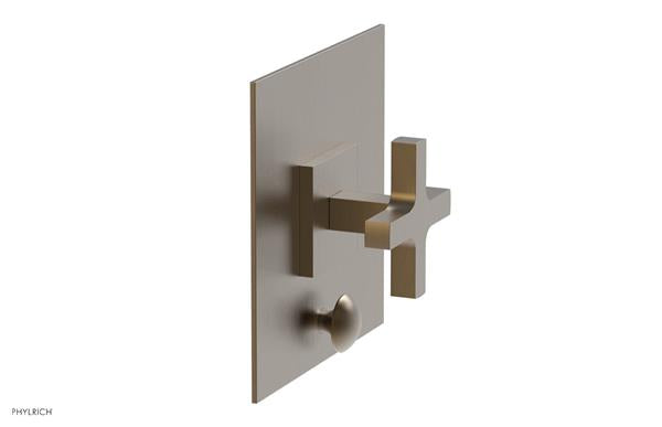 Phylrich - Croi Pressure Balance Shower Plate with Diverter and Cross Handle Trim Set