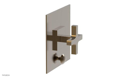 Phylrich - Croi Pressure Balance Shower Plate with Diverter and Cross Handle Trim Set