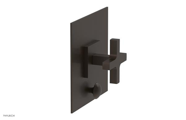 Phylrich - Croi Pressure Balance Shower Plate with Diverter and Cross Handle Trim Set