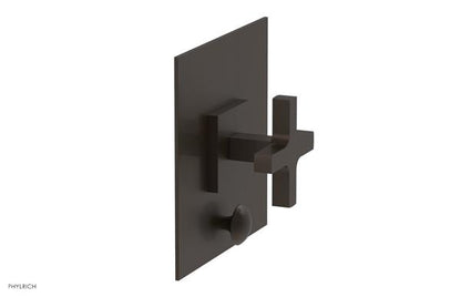 Phylrich - Croi Pressure Balance Shower Plate with Diverter and Cross Handle Trim Set