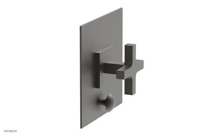 Phylrich - Croi Pressure Balance Shower Plate with Diverter and Cross Handle Trim Set