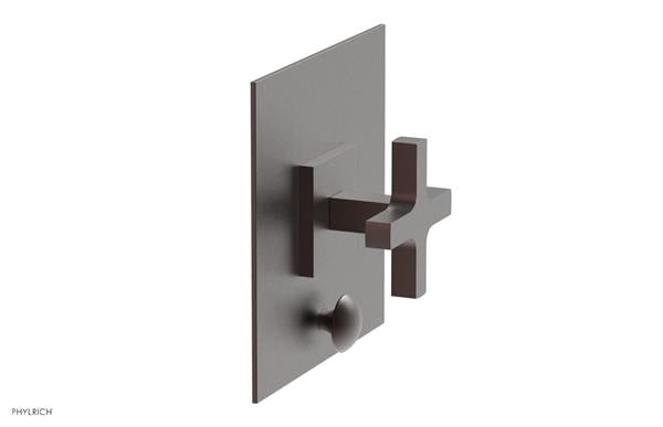 Phylrich - Croi Pressure Balance Shower Plate with Diverter and Cross Handle Trim Set