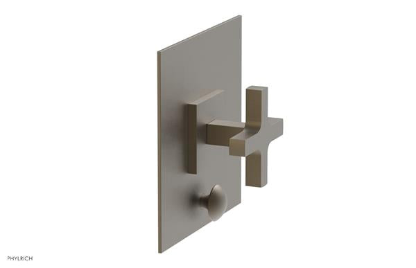 Phylrich - Croi Pressure Balance Shower Plate with Diverter and Cross Handle Trim Set