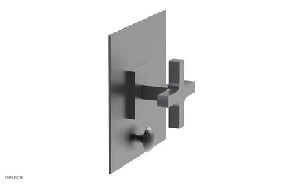 Phylrich - Croi Pressure Balance Shower Plate with Diverter and Cross Handle Trim Set