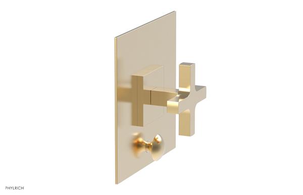 Phylrich - Croi Pressure Balance Shower Plate with Diverter and Cross Handle Trim Set