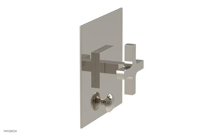 Phylrich - Croi Pressure Balance Shower Plate with Diverter and Cross Handle Trim Set