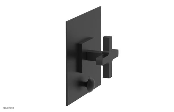 Phylrich - Croi Pressure Balance Shower Plate with Diverter and Cross Handle Trim Set
