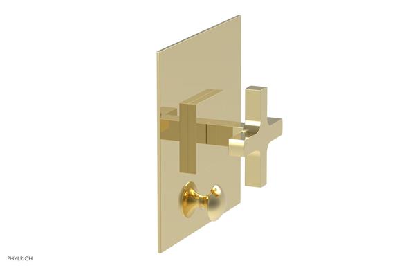 Phylrich - Croi Pressure Balance Shower Plate with Diverter and Cross Handle Trim Set