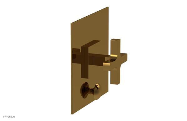 Phylrich - Croi Pressure Balance Shower Plate with Diverter and Cross Handle Trim Set