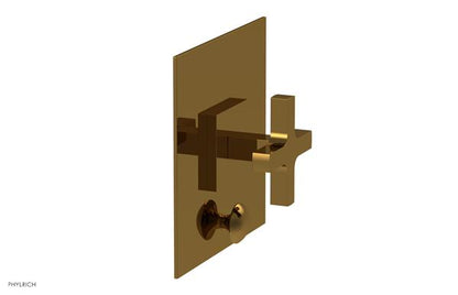 Phylrich - Croi Pressure Balance Shower Plate with Diverter and Cross Handle Trim Set