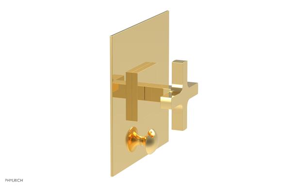 Phylrich - Croi Pressure Balance Shower Plate with Diverter and Cross Handle Trim Set