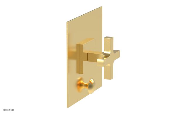 Phylrich - Croi Pressure Balance Shower Plate with Diverter and Cross Handle Trim Set