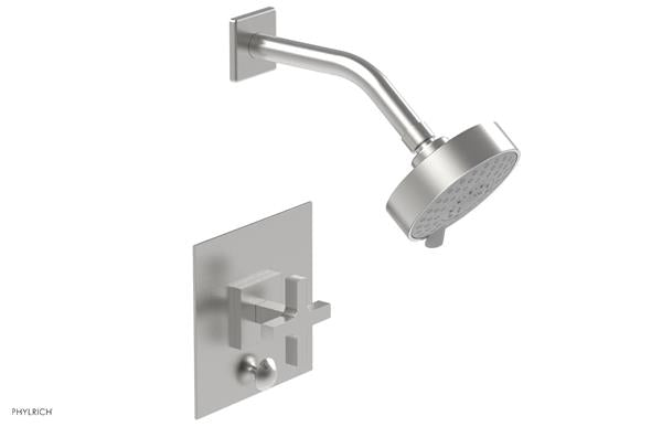 Phylrich - Croi Pressure Balance Shower and Diverter Set (Less Spout) - Cross Handle