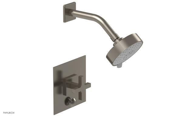 Phylrich - Croi Pressure Balance Shower and Diverter Set (Less Spout) - Cross Handle