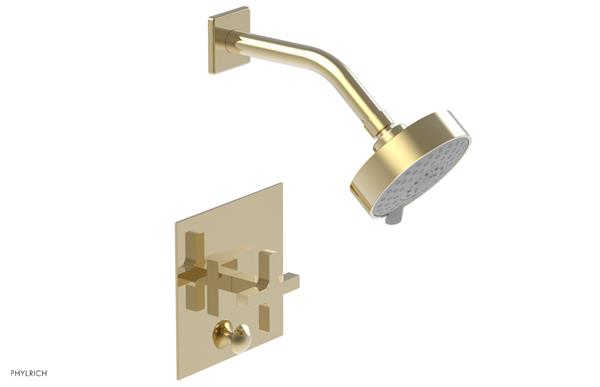 Phylrich - Croi Pressure Balance Shower and Diverter Set (Less Spout) - Cross Handle