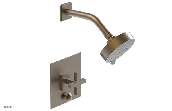 Phylrich - Croi Pressure Balance Shower and Diverter Set (Less Spout) - Cross Handle