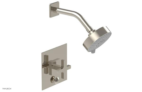 Phylrich - Croi Pressure Balance Shower and Diverter Set (Less Spout) - Cross Handle
