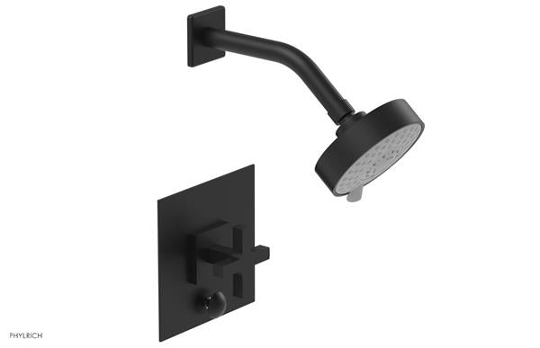 Phylrich - Croi Pressure Balance Shower and Diverter Set (Less Spout) - Cross Handle