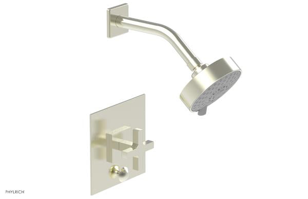 Phylrich - Croi Pressure Balance Shower and Diverter Set (Less Spout) - Cross Handle