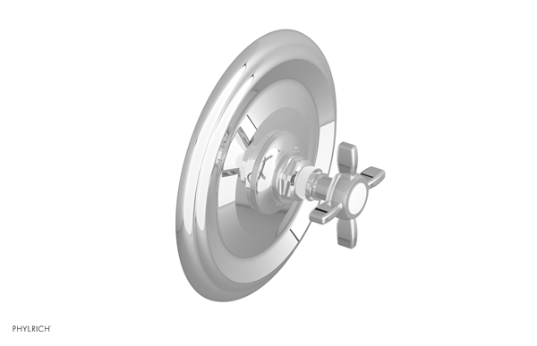 Phylrich - Jamestown Pressure Balance Shower Plate & Handle Trim - Cross Handle