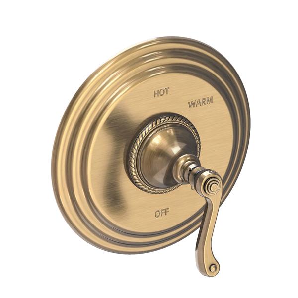 Newport Brass - Amisa Balanced Pressure Shower Trim Plate with Handle. Less showerhead, arm and flange.