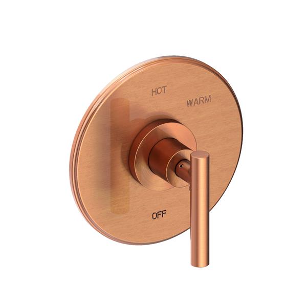 Newport Brass - East Linear Balanced Pressure Shower Trim Plate with Handle. Less showerhead, arm and flange.