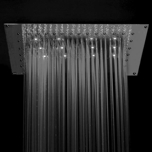 Jaclo - 40 Inch x 40 Inch Chromatherapy QUADRATO FLAT Dream Light