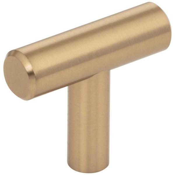 Elements - 1-9/16 Inch Overall Length Naples Cabinet  T Knob - 30-Pack
