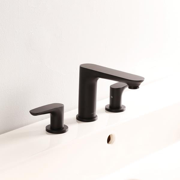 Lacava - Flou Deck-Mount Three-Hole Faucet With Two Lever Handles