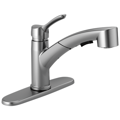 Delta - Collins Single Handle Tract-Pack Pull-Out Kitchen Faucet