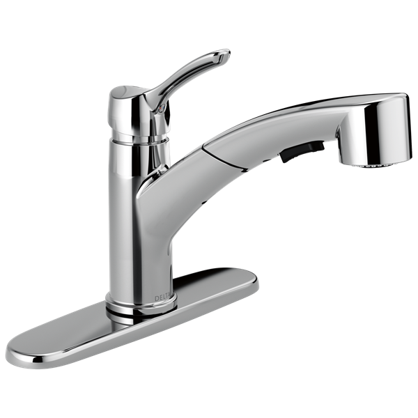 Delta - Collins Single Handle Pull-Out Kitchen Faucet