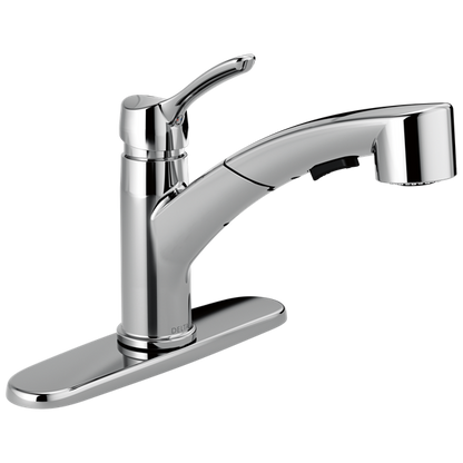 Delta - Collins Single Handle Pull-Out Kitchen Faucet